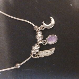 Alex and Ani silver tone Charm bracelet